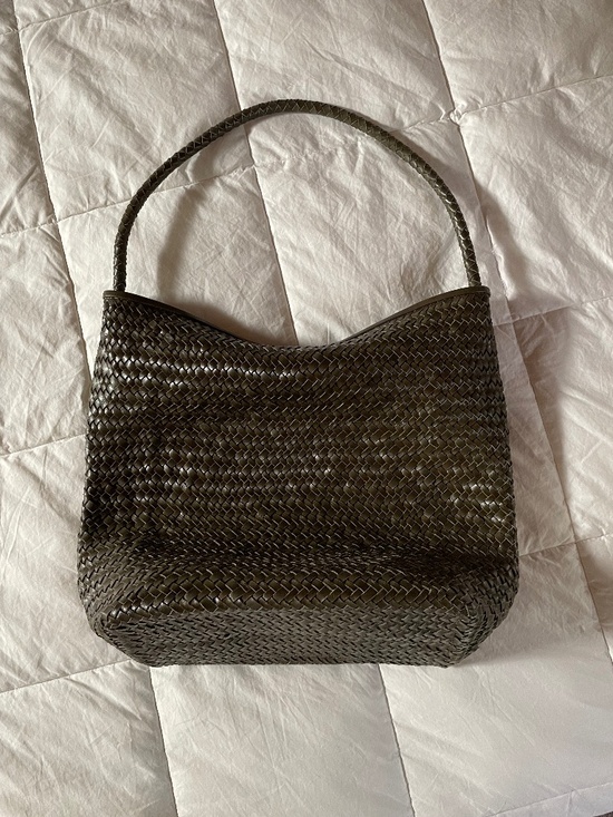 Madewell Handbags - Madewell Signature Woven Bucket Bag in Faded Olive